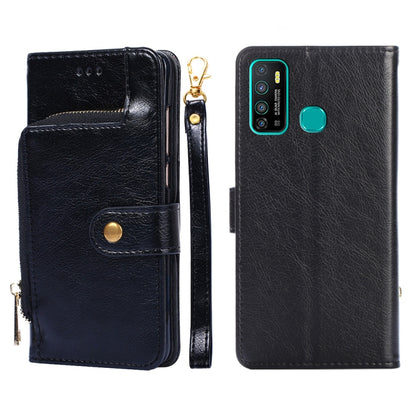 Zipper Bag Leather Phone Case, For Infinix Hot 8/Hot 8 Lite/X650/X650B/Tecon Camon 12, For Infinix Hot 9/Note 7 Lite/X655C, For Infinix Hot 10 Lite/Smart 5, For Infinix Smart 4/X653, For Infinix Smart HD 2021/X612, For Itel A48, For Itel Vision 1      ...