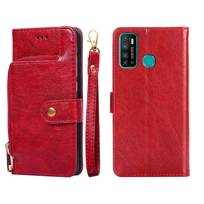 Zipper Bag Leather Phone Case, For Infinix Hot 8/Hot 8 Lite/X650/X650B/Tecon Camon 12, For Infinix Hot 9/Note 7 Lite/X655C, For Infinix Hot 10 Lite/Smart 5, For Infinix Smart 4/X653, For Infinix Smart HD 2021/X612, For Itel A48, For Itel Vision 1      ...