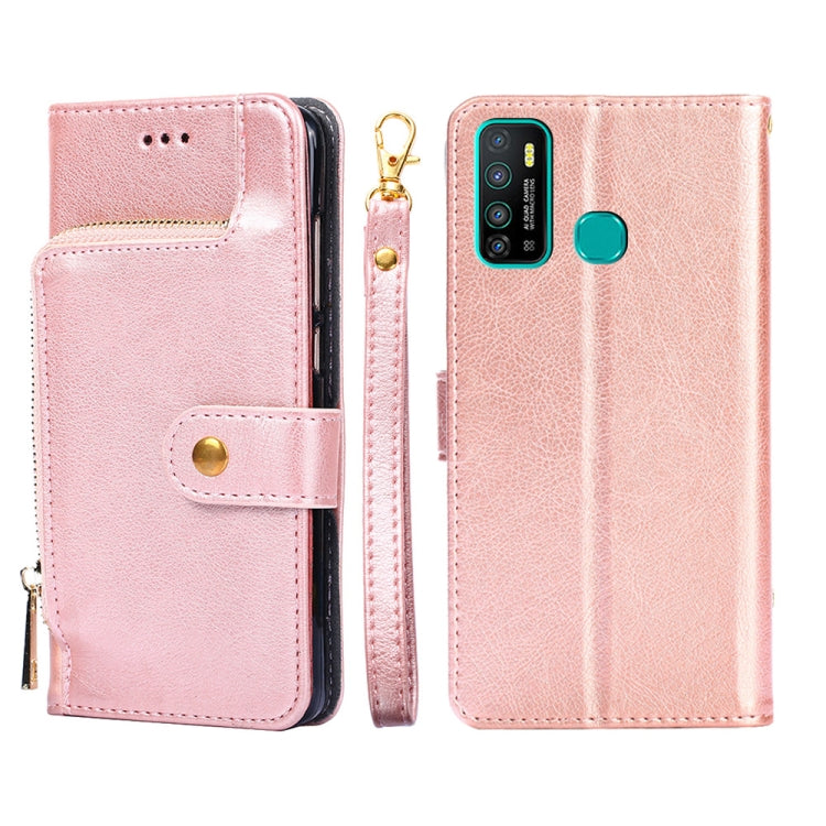 Zipper Bag Leather Phone Case, For Infinix Hot 8/Hot 8 Lite/X650/X650B/Tecon Camon 12, For Infinix Hot 9/Note 7 Lite/X655C, For Infinix Hot 10 Lite/Smart 5, For Infinix Smart 4/X653, For Infinix Smart HD 2021/X612, For Itel A48, For Itel Vision 1      ...