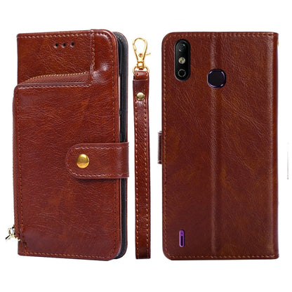 Zipper Bag Leather Phone Case, For Infinix Hot 8/Hot 8 Lite/X650/X650B/Tecon Camon 12, For Infinix Hot 9/Note 7 Lite/X655C, For Infinix Hot 10 Lite/Smart 5, For Infinix Smart 4/X653, For Infinix Smart HD 2021/X612, For Itel A48, For Itel Vision 1      ...
