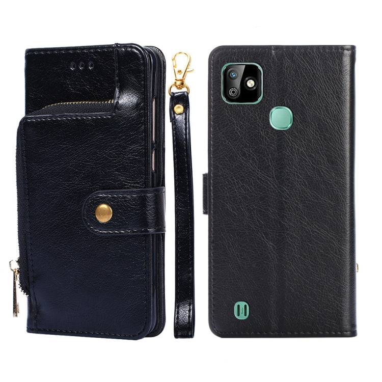 Zipper Bag Leather Phone Case, For Infinix Hot 8/Hot 8 Lite/X650/X650B/Tecon Camon 12, For Infinix Hot 9/Note 7 Lite/X655C, For Infinix Hot 10 Lite/Smart 5, For Infinix Smart 4/X653, For Infinix Smart HD 2021/X612, For Itel A48, For Itel Vision 1      ...