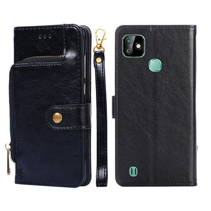 Zipper Bag Leather Phone Case, For Infinix Hot 8/Hot 8 Lite/X650/X650B/Tecon Camon 12, For Infinix Hot 9/Note 7 Lite/X655C, For Infinix Hot 10 Lite/Smart 5, For Infinix Smart 4/X653, For Infinix Smart HD 2021/X612, For Itel A48, For Itel Vision 1      ...