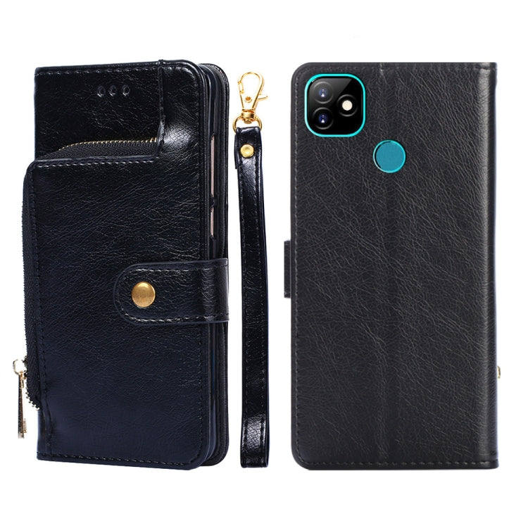 Zipper Bag Leather Phone Case, For Infinix Hot 8/Hot 8 Lite/X650/X650B/Tecon Camon 12, For Infinix Hot 9/Note 7 Lite/X655C, For Infinix Hot 10 Lite/Smart 5, For Infinix Smart 4/X653, For Infinix Smart HD 2021/X612, For Itel A48, For Itel Vision 1      ...