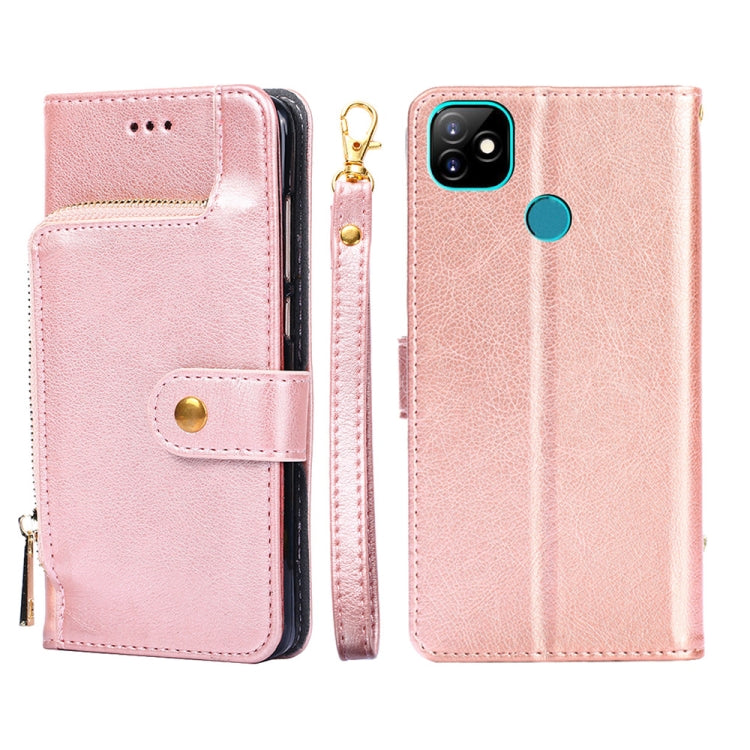 Zipper Bag Leather Phone Case, For Infinix Hot 8/Hot 8 Lite/X650/X650B/Tecon Camon 12, For Infinix Hot 9/Note 7 Lite/X655C, For Infinix Hot 10 Lite/Smart 5, For Infinix Smart 4/X653, For Infinix Smart HD 2021/X612, For Itel A48, For Itel Vision 1      ...
