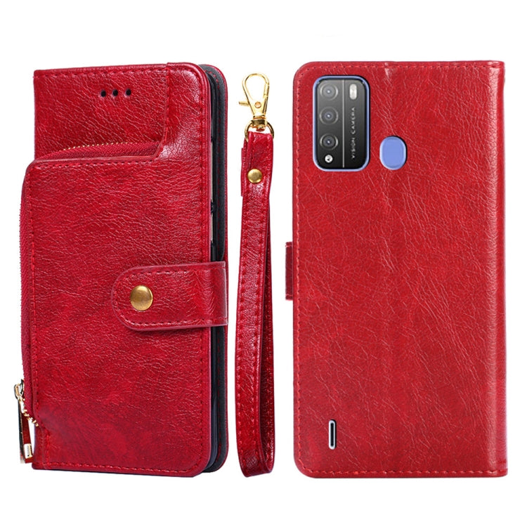 Zipper Bag Leather Phone Case, For Infinix Hot 8/Hot 8 Lite/X650/X650B/Tecon Camon 12, For Infinix Hot 9/Note 7 Lite/X655C, For Infinix Hot 10 Lite/Smart 5, For Infinix Smart 4/X653, For Infinix Smart HD 2021/X612, For Itel A48, For Itel Vision 1      ...