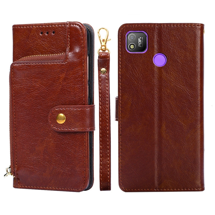 Zipper Bag Leather Phone Case, For Infinix Hot 8/Hot 8 Lite/X650/X650B/Tecon Camon 12, For Infinix Hot 9/Note 7 Lite/X655C, For Infinix Hot 10 Lite/Smart 5, For Infinix Smart 4/X653, For Infinix Smart HD 2021/X612, For Itel A48, For Itel Vision 1      ...