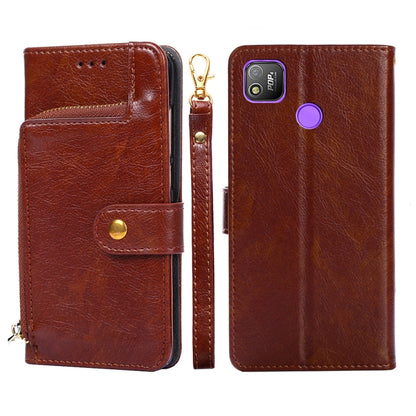 Zipper Bag Leather Phone Case, For Infinix Hot 8/Hot 8 Lite/X650/X650B/Tecon Camon 12, For Infinix Hot 9/Note 7 Lite/X655C, For Infinix Hot 10 Lite/Smart 5, For Infinix Smart 4/X653, For Infinix Smart HD 2021/X612, For Itel A48, For Itel Vision 1      ...