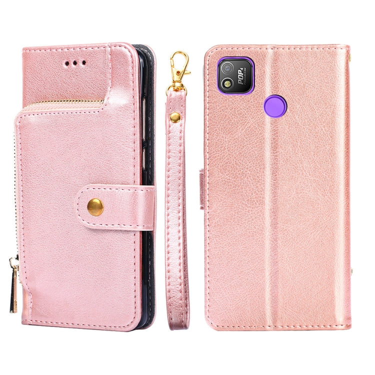Zipper Bag Leather Phone Case, For Infinix Hot 8/Hot 8 Lite/X650/X650B/Tecon Camon 12, For Infinix Hot 9/Note 7 Lite/X655C, For Infinix Hot 10 Lite/Smart 5, For Infinix Smart 4/X653, For Infinix Smart HD 2021/X612, For Itel A48, For Itel Vision 1      ...
