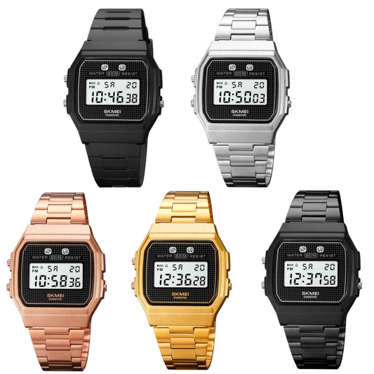 SKMEI 1952 Montre Électronique Étanchéité Boîtier ABS Miroir Résine