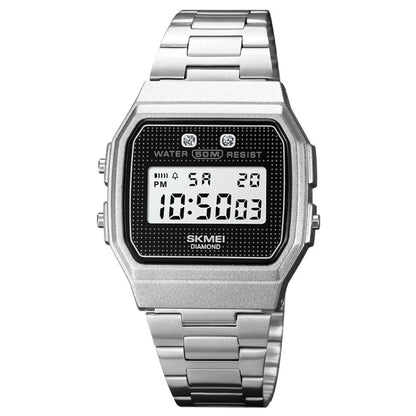 SKMEI 1952 Montre Électronique Étanchéité Boîtier ABS Miroir Résine