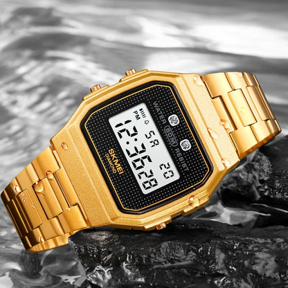 SKMEI 1952 Montre Électronique Étanchéité Boîtier ABS Miroir Résine
