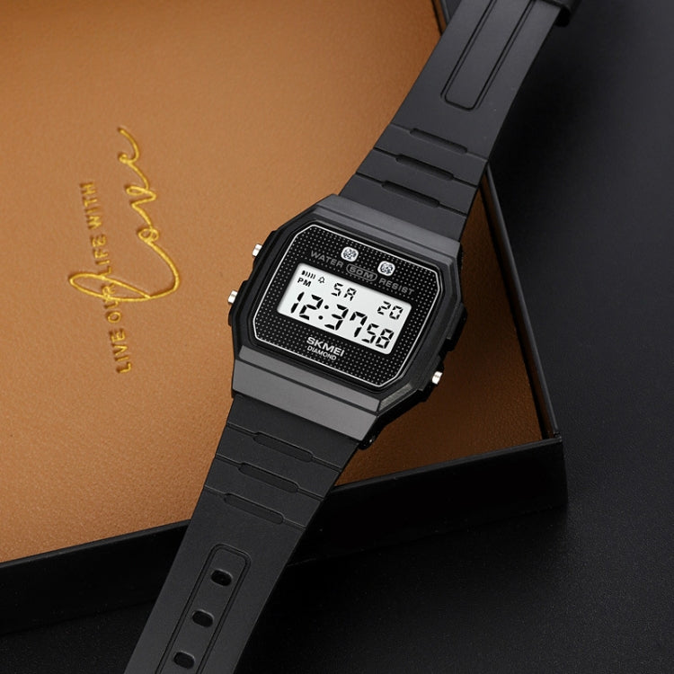 SKMEI 1952 Montre Électronique Étanchéité Boîtier ABS Miroir Résine