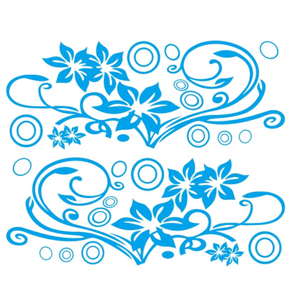 2 PCS/Set D-75 Flower Vine Pattern Car Modified Decorative Sticker, D-75
