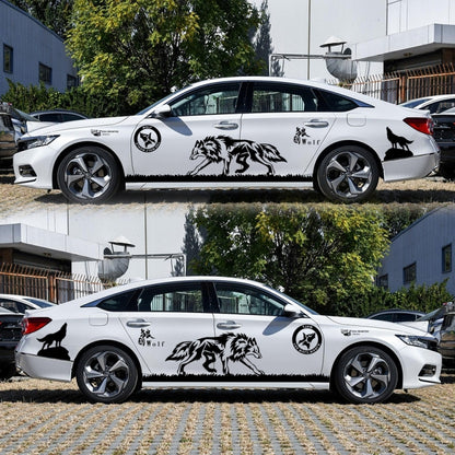 2 PCS/Set D-180 Wolf Totem Pattern Car Modified Decorative Sticker, D-180