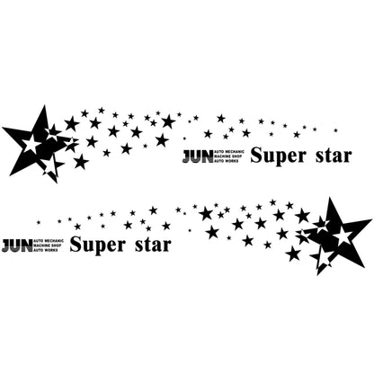 2 PCS/Set D-207 Star Pattern Car Modified Decorative Sticker, D-207
