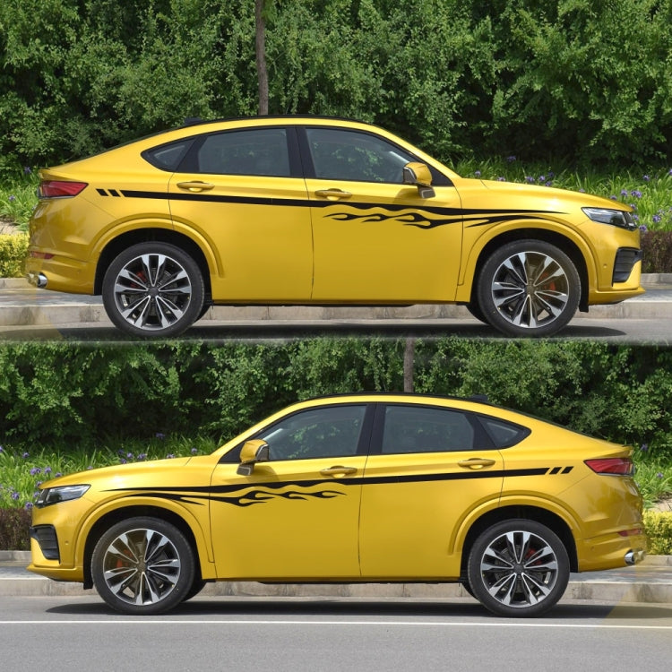 2 PCS/Set D-280 Flame Streak Pattern Car Modified Decorative Sticker, D-280