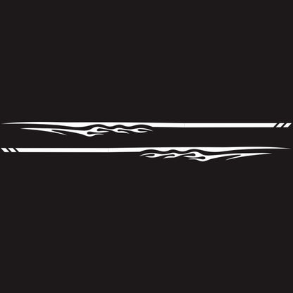2 PCS/Set D-280 Flame Streak Pattern Car Modified Decorative Sticker, D-280