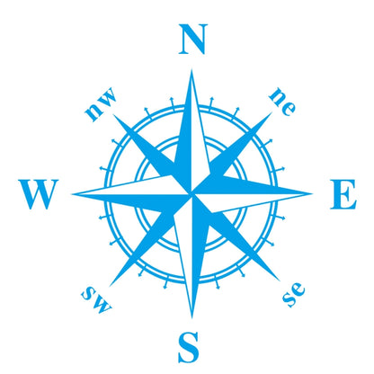 D-366 Compass Pattern Car Modified Decorative Sticker, D-366