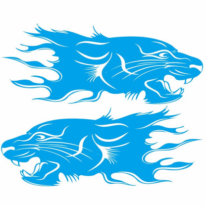 2 PCS/Set D-417 Lion Pattern Car Modified Decorative Sticker, D-417