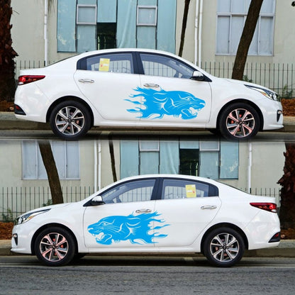 2 PCS/Set D-417 Lion Pattern Car Modified Decorative Sticker, D-417