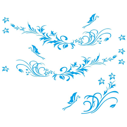 D-462 Butterfly Loves Flowers Pattern Car Modified Decorative Sticker, D-462