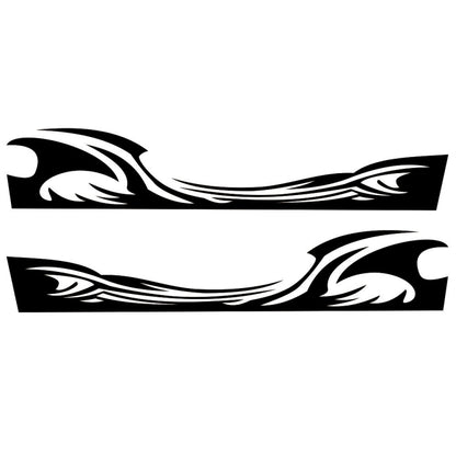 2 PCS/Set D-467 Waves Pattern Car Modified Decorative Sticker, D-467