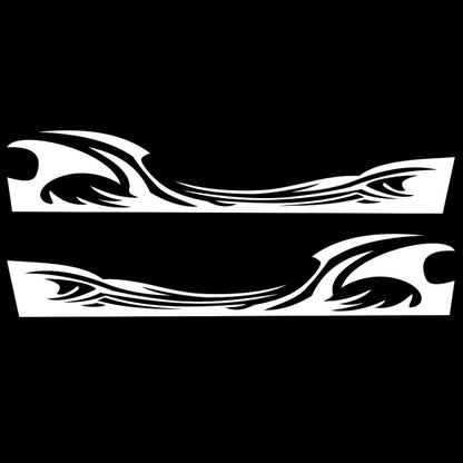 2 PCS/Set D-467 Waves Pattern Car Modified Decorative Sticker, D-467