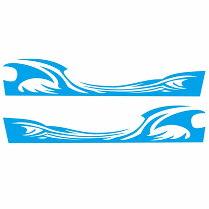 2 PCS/Set D-467 Waves Pattern Car Modified Decorative Sticker, D-467