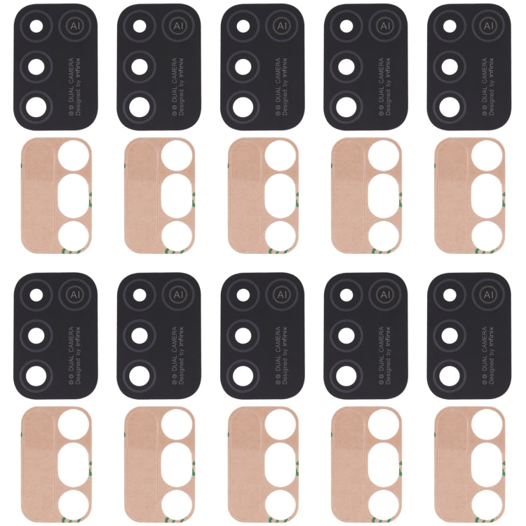 10 PCS Back Camera Lens, For Infinix Hot 10 Play, For Infinix Hot 10s/Hot 10T, For Infinix Hot 10i/Smart 5 Pro, For Infinix Note 8, For Infinix Note 10, For Infinix Hot 11s, For Infinix Hot 11 Play, For Infinix Zero X/Zero X Pro, For Infinix Note 8i   ...