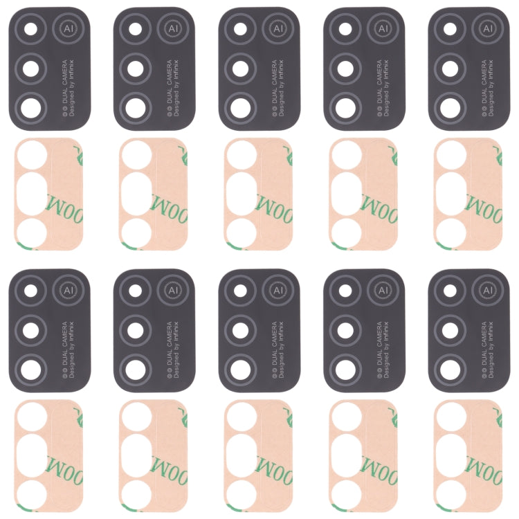 10 PCS Back Camera Lens, For Infinix Hot 10 Play, For Infinix Hot 10s/Hot 10T, For Infinix Hot 10i/Smart 5 Pro, For Infinix Note 8, For Infinix Note 10, For Infinix Hot 11s, For Infinix Hot 11 Play, For Infinix Zero X/Zero X Pro, For Infinix Note 8i   ...
