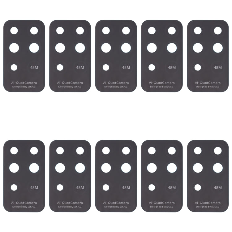 10 PCS Back Camera Lens, For Infinix Hot 10 Play, For Infinix Hot 10s/Hot 10T, For Infinix Hot 10i/Smart 5 Pro, For Infinix Note 8, For Infinix Note 10, For Infinix Hot 11s, For Infinix Hot 11 Play, For Infinix Zero X/Zero X Pro, For Infinix Note 8i   ...