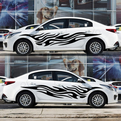 2 PCS/Set D-476 Fire Element Pattern Car Modified Decorative Sticker, D-476