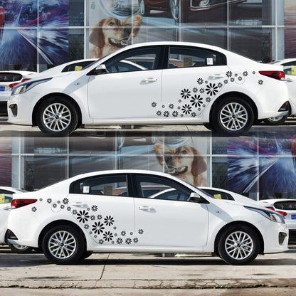 2 PCS/Set D-483 Flower Pattern Car Modified Decorative Sticker, D-483