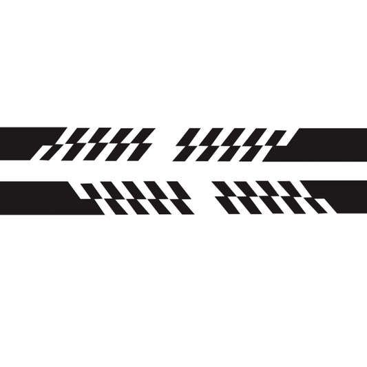 2 PCS/Set D-487 Stripe Pattern Car Modified Decorative Sticker, D-487