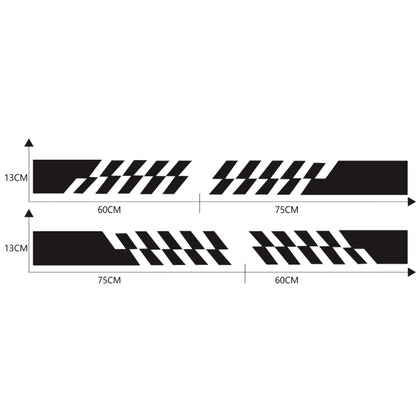 2 PCS/Set D-487 Stripe Pattern Car Modified Decorative Sticker, D-487