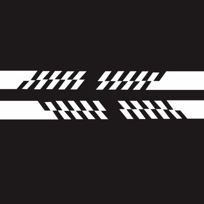 2 PCS/Set D-487 Stripe Pattern Car Modified Decorative Sticker, D-487