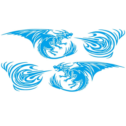 2 PCS/Set D-498 Pterosaur Spitfire Pattern Car Modified Decorative Sticker, D-498