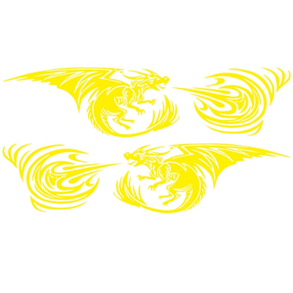 2 PCS/Set D-498 Pterosaur Spitfire Pattern Car Modified Decorative Sticker, D-498
