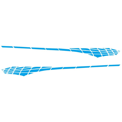 2 PCS/Set D-501 Plaid Pattern Car Modified Decorative Sticker, D-501