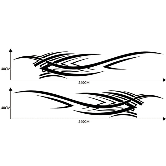 2 PCS/Set D-503 Totem Pattern Car Modified Decorative Sticker, D-503