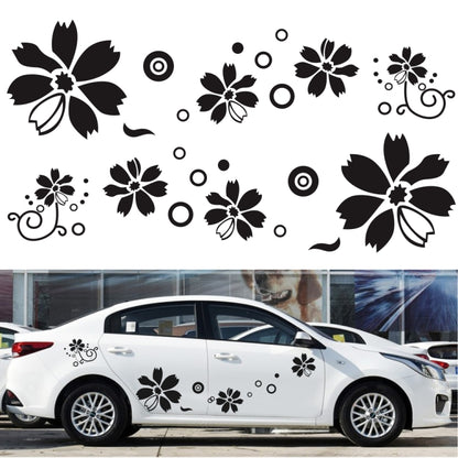 2 PCS/Set D-510 Flowers Pattern Car Modified Decorative Sticker, D-510