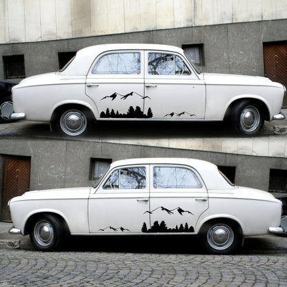 2 PCS/Set D-684 Mountain Totem Pattern Car Modified Decorative Sticker, D-684