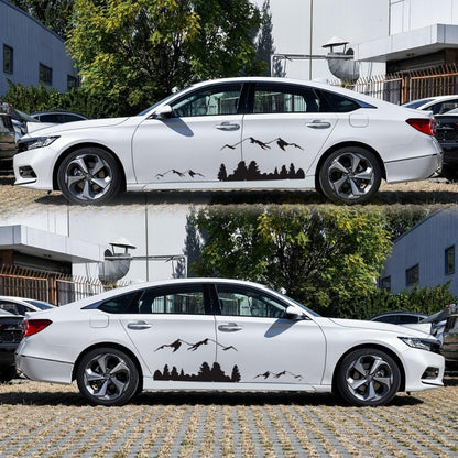 2 PCS/Set D-684 Mountain Totem Pattern Car Modified Decorative Sticker, D-684