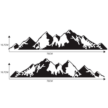 2 PCS/Set D-750 Mountain Pattern Car Modified Decorative Sticker, D-750