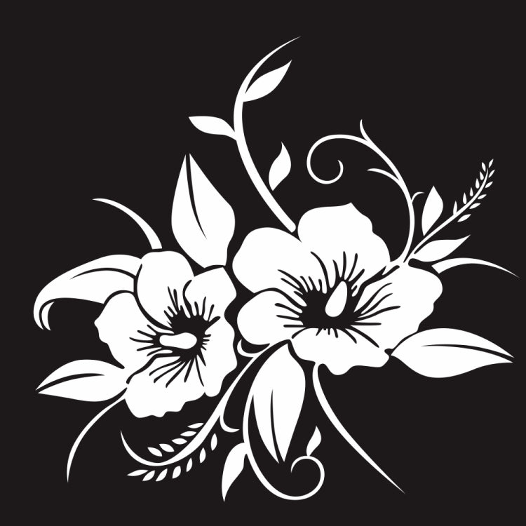 D-798 Flowers Bloom Pattern Car Modified Decorative Sticker, D-798
