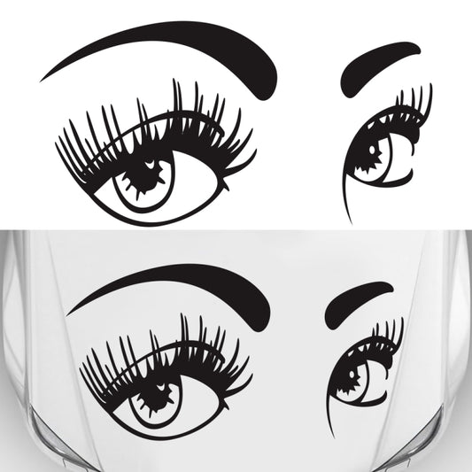 D-821 Beauty Eyes Pattern Car Modified Decorative Sticker, D-821