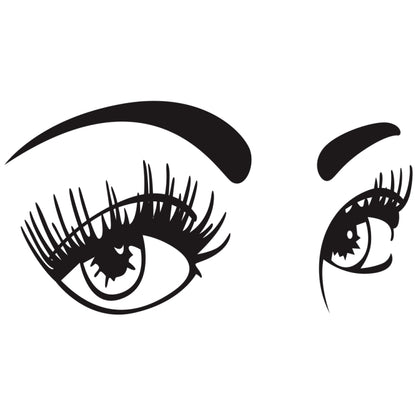 D-821 Beauty Eyes Pattern Car Modified Decorative Sticker, D-821