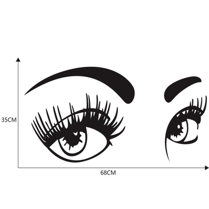 D-821 Beauty Eyes Pattern Car Modified Decorative Sticker, D-821