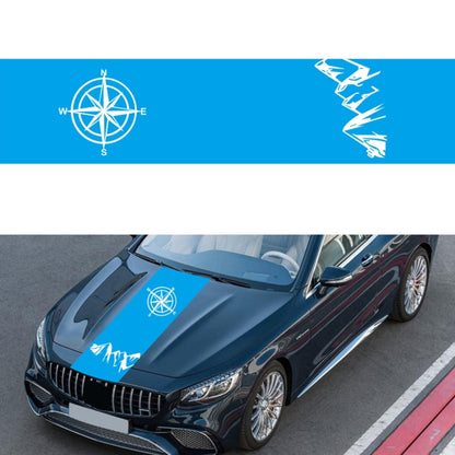D-864 Compass Pattern Car Modified Decorative Sticker, D-864