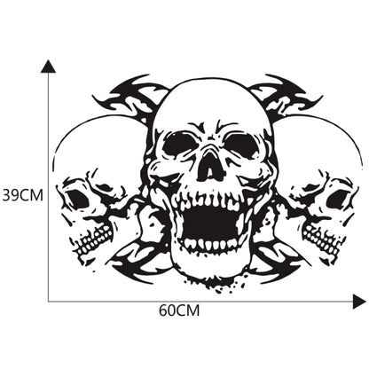 D-923 Three Skulls Pattern Car Modified Decorative Sticker, D-923